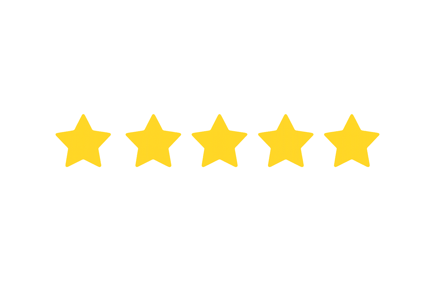 Évaluation clients : 5 étoiles